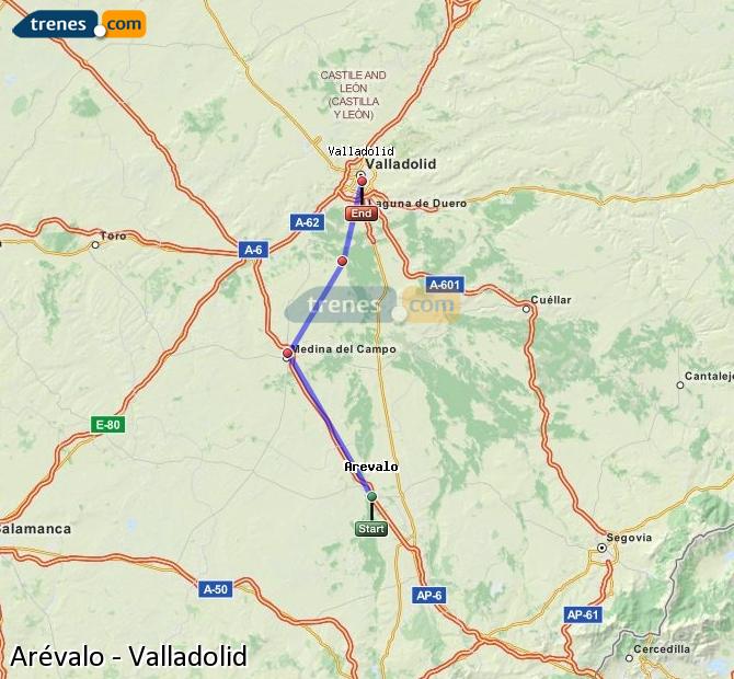 Tren Arévalo Valladolid