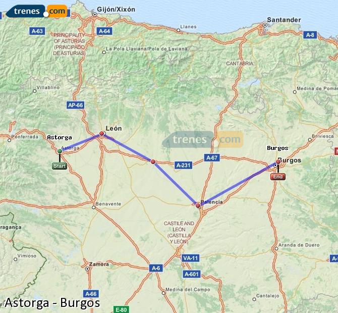 Tren Astorga Burgos-Rosa de Lima