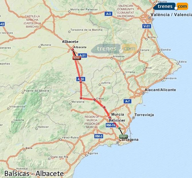 Tren Balsicas-Mar Menor Albacete-Los Llanos