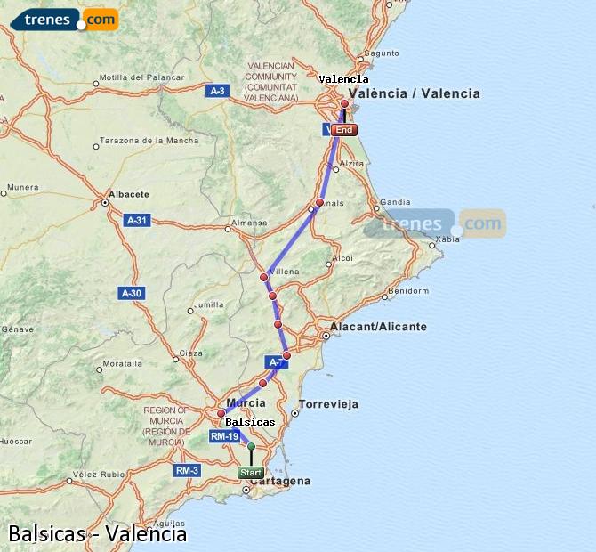 Tren Balsicas-Mar Menor Valencia