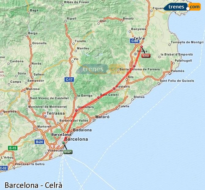 Tren Barcelona Celra