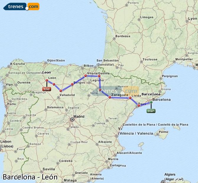 Tren Barcelona León