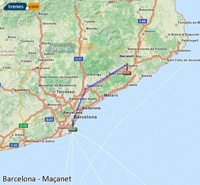 Tren Barcelona Maçanet – Massanes (Massanet – Massanas)