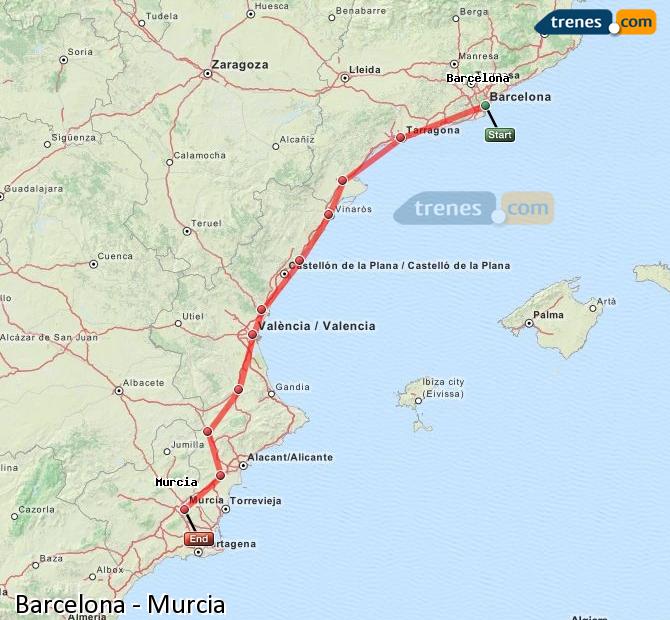 Tren Barcelona Murcia