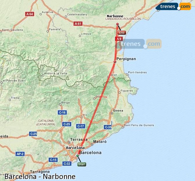 Train Barcelona Narbonne (Narbona)