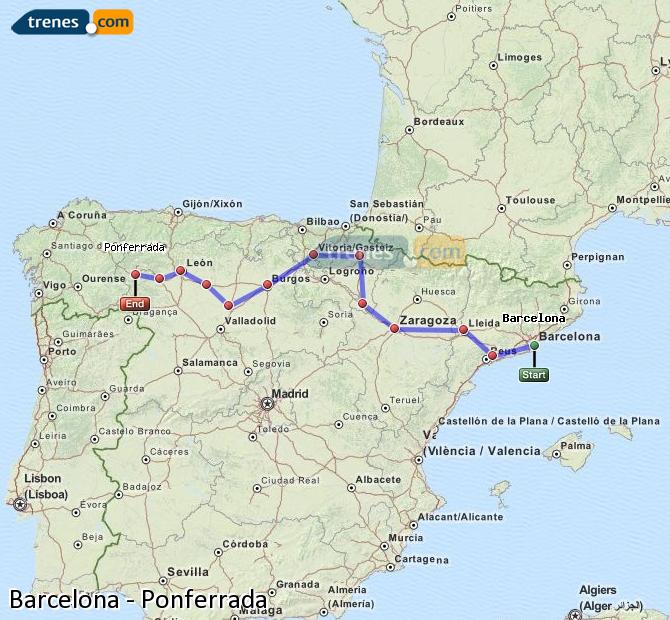 Tren Barcelona Ponferrada