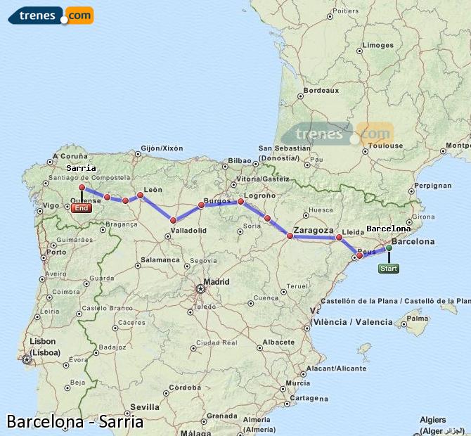 Train Barcelona to Sarria