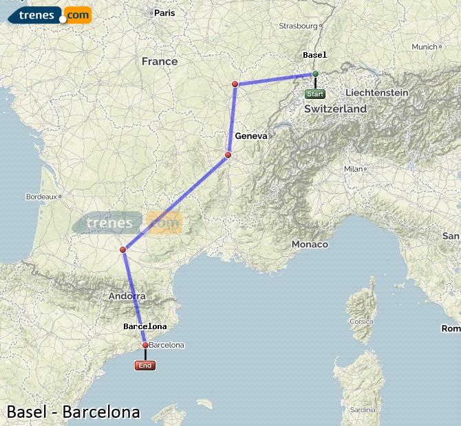 travel from basel to barcelona