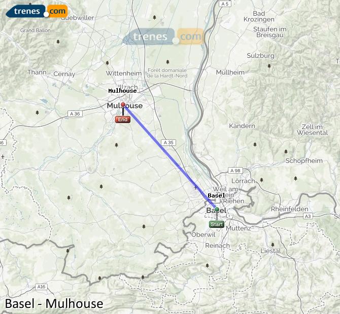 Treno Basel SBB (Basilea) Mulhouse