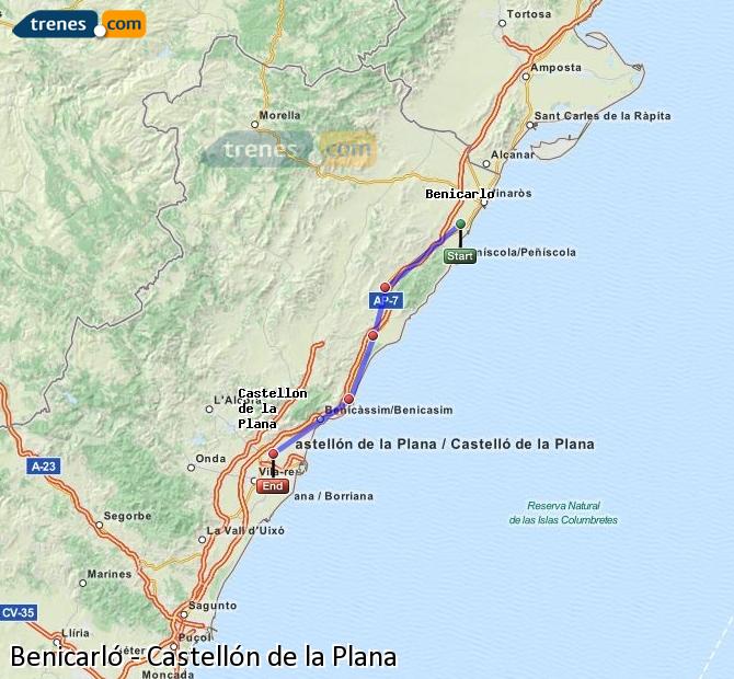 Tren Benicarló-Peñiscola Castellón de la Plana