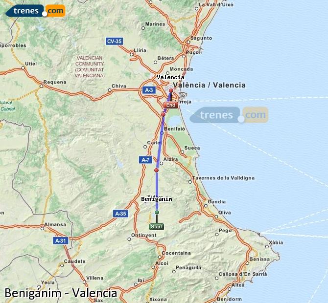 Tren Beniganim Valencia