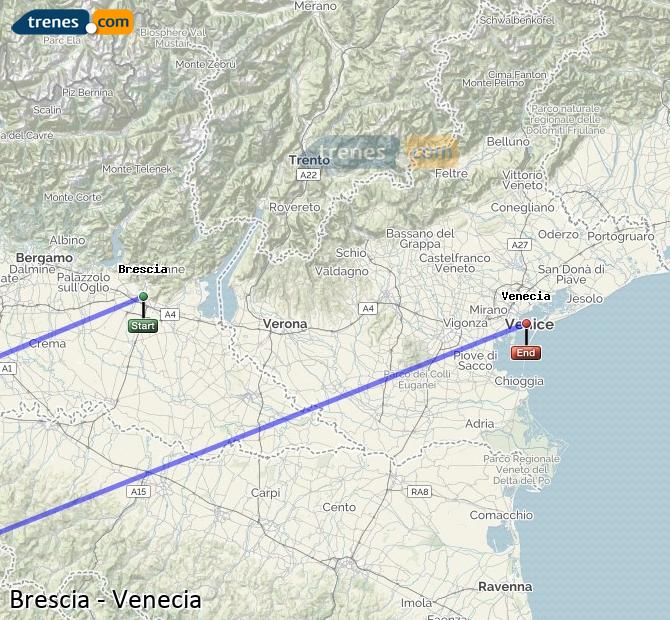 Treno Brescia Venezia Santa Lucia (Venecia)