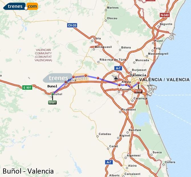 Tren Buñol Valencia