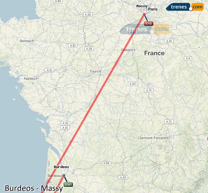 Train Bordeaux (Burdeos) Massy