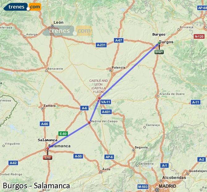 Tren Burgos-Rosa de Lima Salamanca