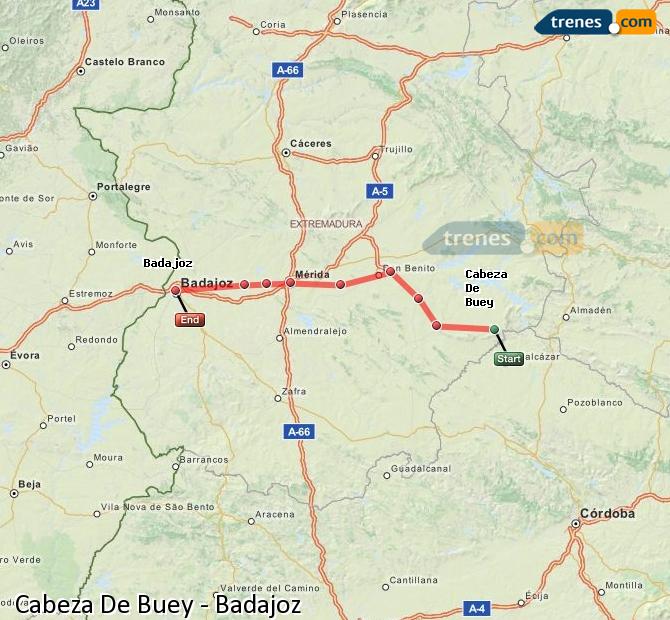cabeza de buey badajoz mapa Trenes Cabeza De Buey Badajoz Baratos Billetes Desde 10 55 Trenes Com cabeza de buey badajoz mapa