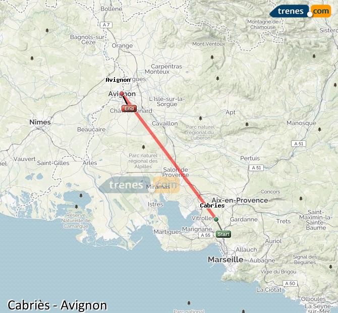 Train Aix en Provence - Cabries Tgv Avignon (Aviñón)