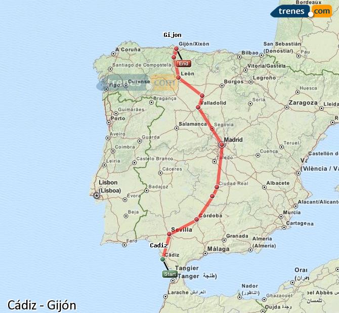 Tren Cádiz Gijón-Sanz Crespo