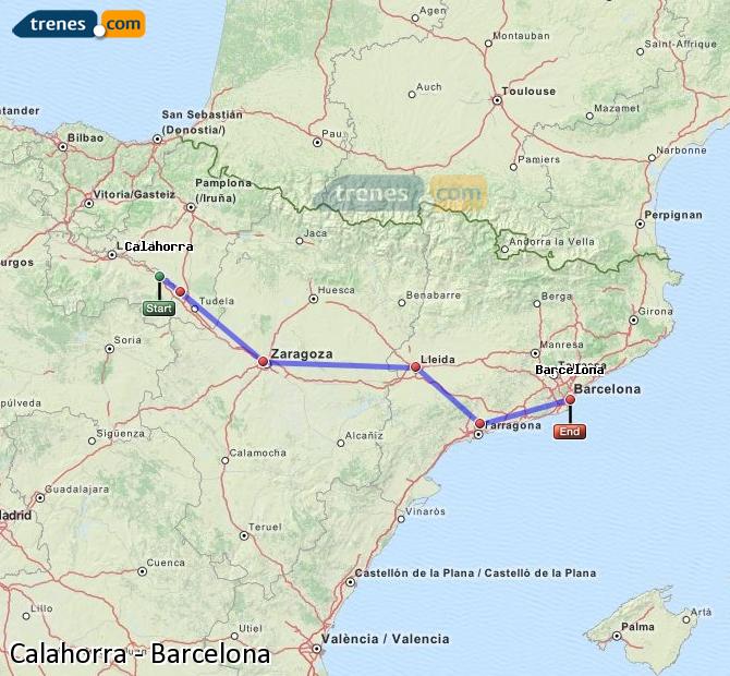 Tren Calahorra Barcelona