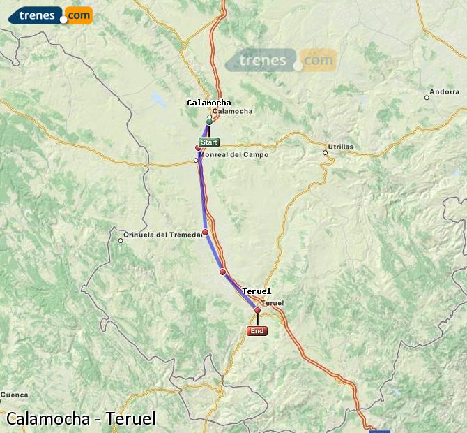 Tren Calamocha Nueva Teruel