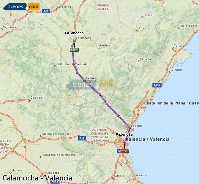 Tren Calamocha Nueva Valencia