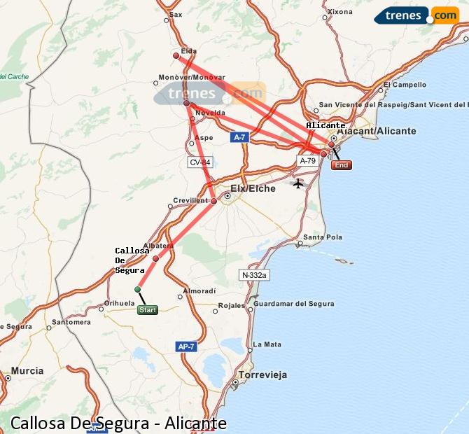Tren Callosa de Segura Alicante / Alacant