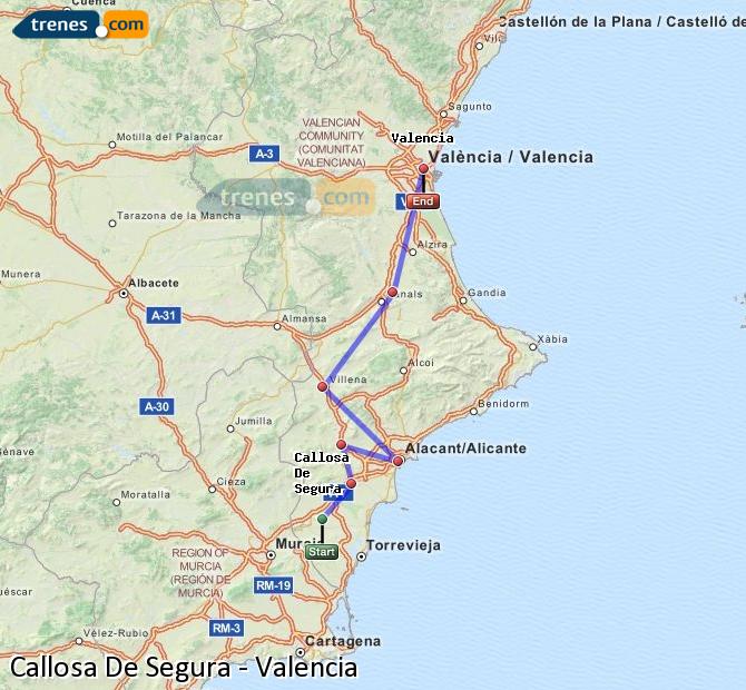 Tren Callosa de Segura Valencia