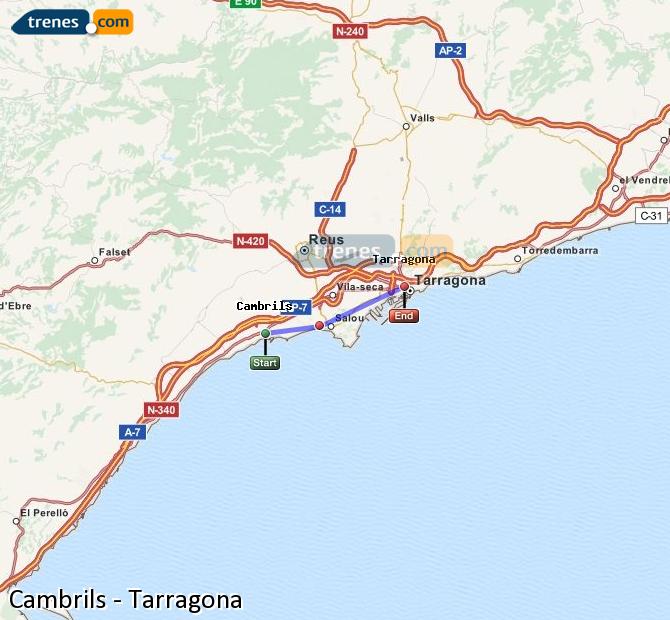 Tren Cambrils Tarragona