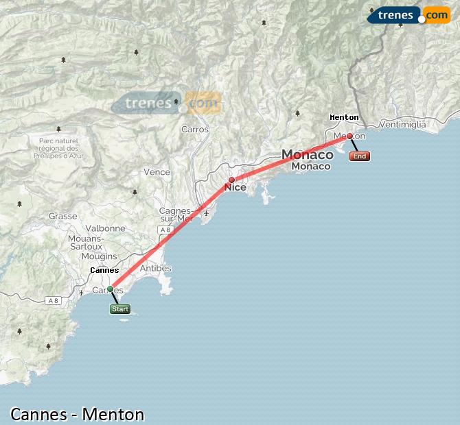 Train Cannes Menton—Garavan