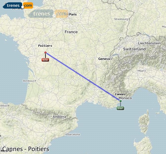 Train Cannes Poitiers