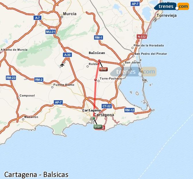 Tren Cartagena Balsicas-Mar Menor