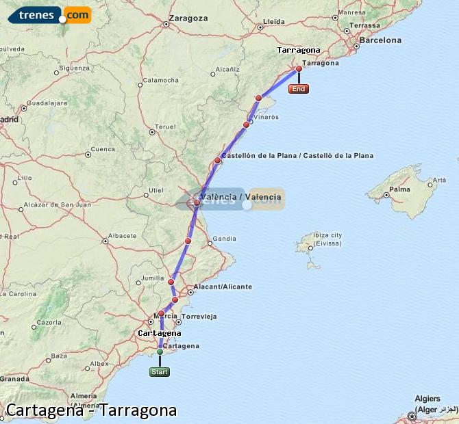 Tren Cartagena Tarragona