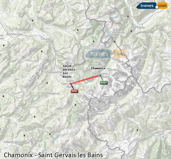 Train Chamonix Mont Blanc St-Gervais-les-Bains—Le Fayet