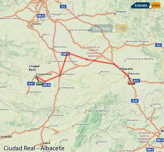 Tren Ciudad Real Albacete-Los Llanos