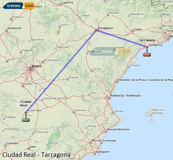 Tren Ciudad Real Tarragona