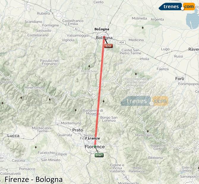 Train Firenze (Florencia) Bologna Centrale (Bolonia)