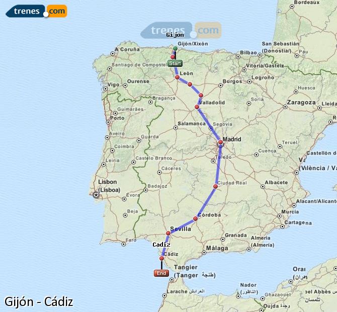 Tren Gijón-Sanz Crespo Cádiz