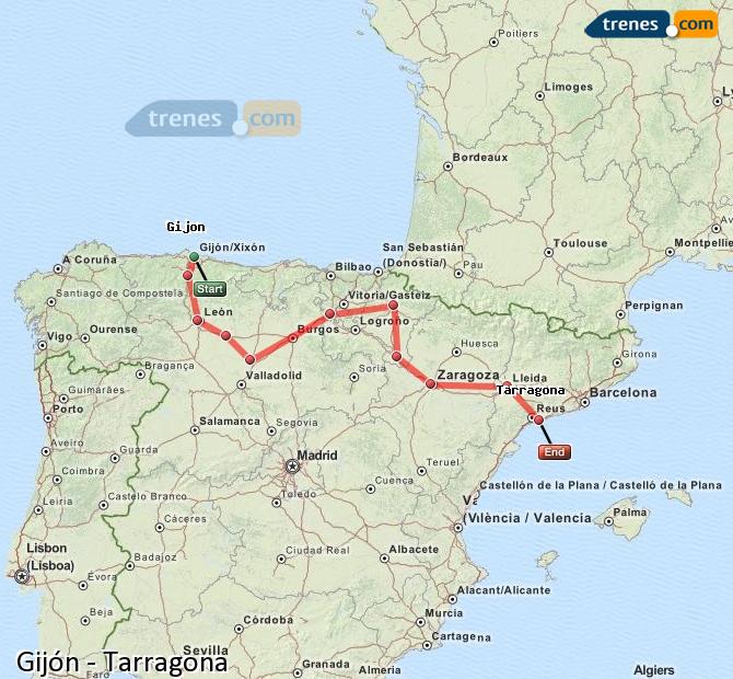 Tren Gijón-Sanz Crespo Tarragona