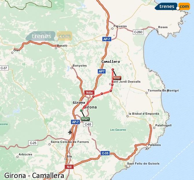Tren Girona (Gerona) Camallera