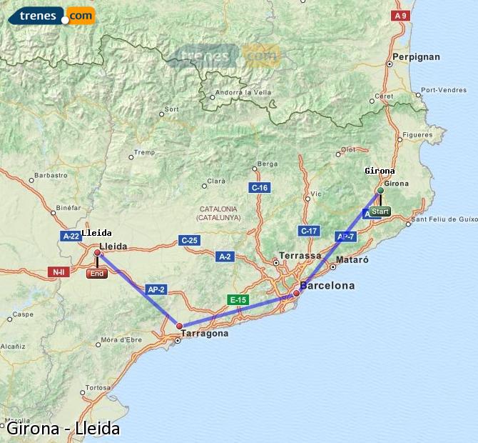 Trenes Girona Lleida
