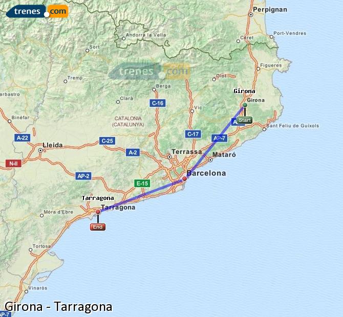 Tren Girona (Gerona) Tarragona