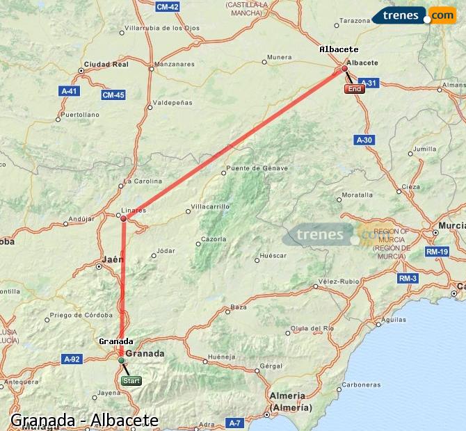 Tren Granada Albacete-Los Llanos