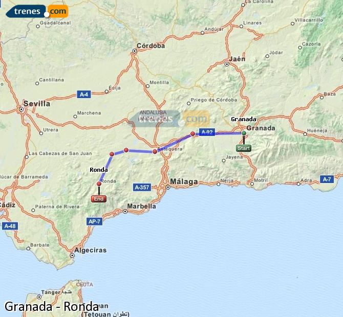 Train Granada to Ronda