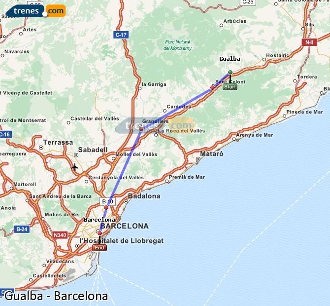 Tren Gualba Barcelona