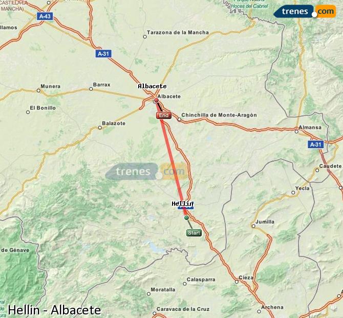 Tren Hellín Albacete-Los Llanos