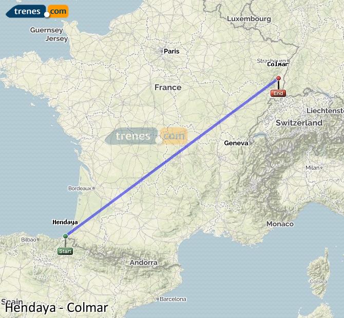 Tren Hendaye (Hendaya) Colmar