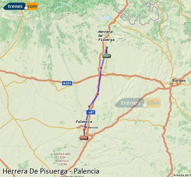 Tren Herrera de Pisuerga Palencia