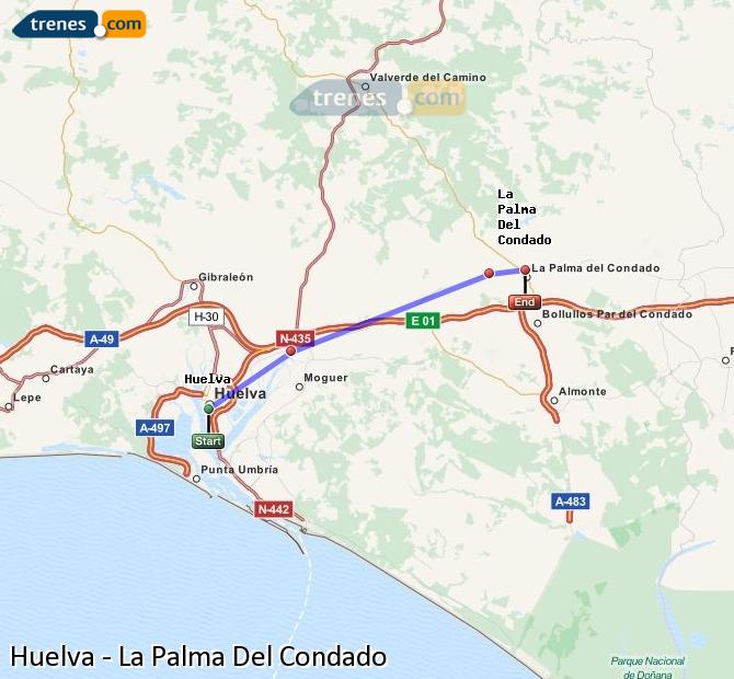 Tren Huelva La Palma del Condado