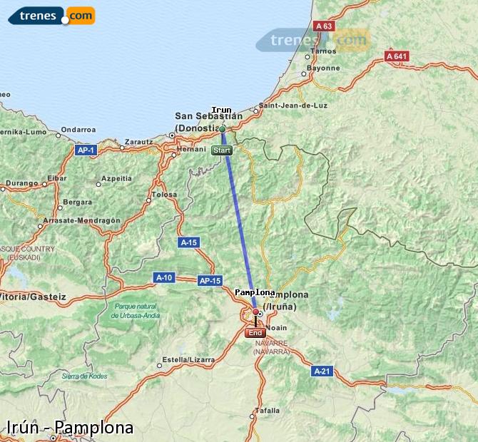 Tren Irún-Hendaya Pamplona/Iruña