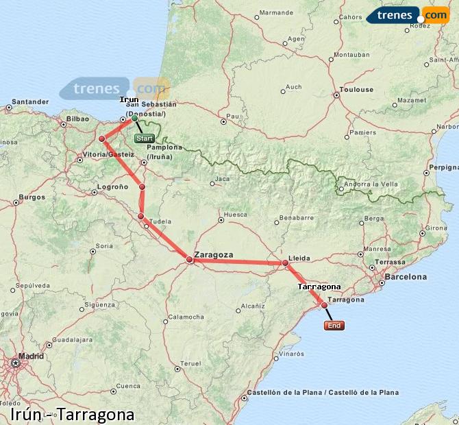 Tren Irún Tarragona
